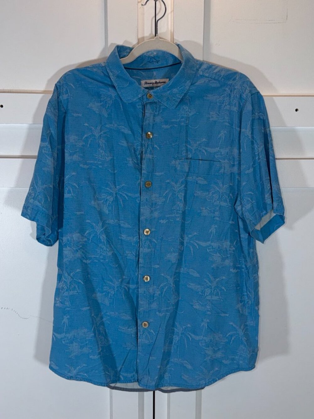 Tommy Bahama Men's Hawaiian Shirt L Blue - Picture 2 of 8